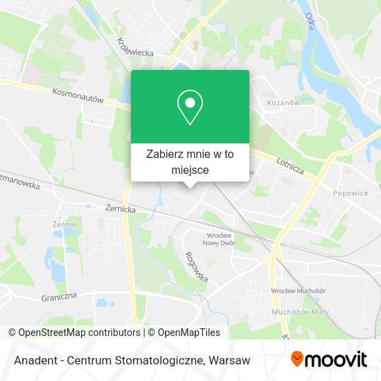 Mapa Anadent - Centrum Stomatologiczne