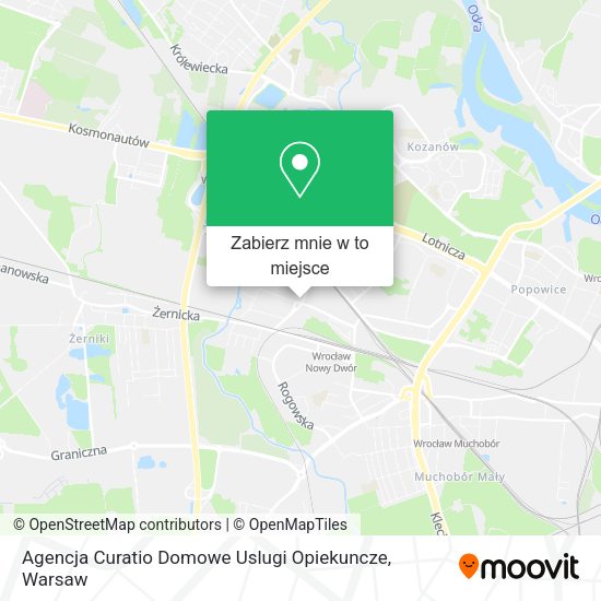 Mapa Agencja Curatio Domowe Uslugi Opiekuncze