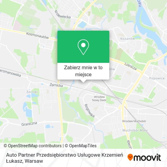 Mapa Auto Partner Przedsiębiorstwo Usługowe Krzemień Łukasz