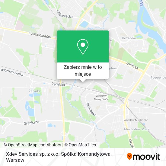 Mapa Xdev Services sp. z o.o. Spółka Komandytowa