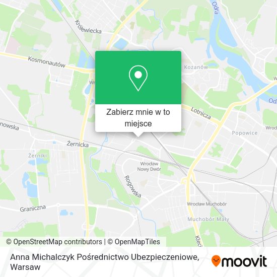 Mapa Anna Michalczyk Pośrednictwo Ubezpieczeniowe