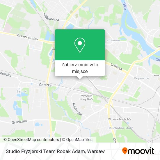 Mapa Studio Fryzjerski Team Robak Adam