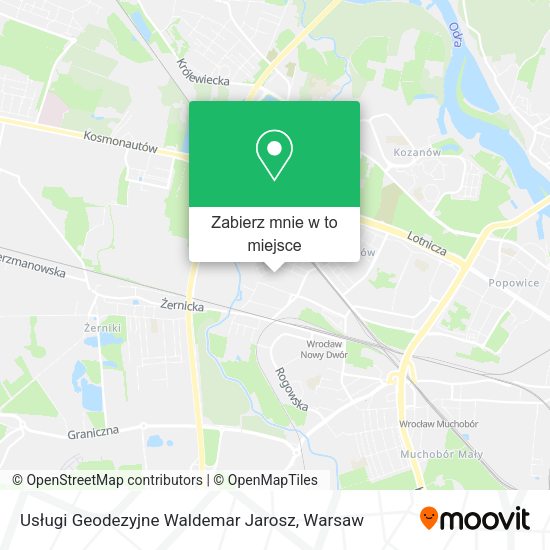 Mapa Usługi Geodezyjne Waldemar Jarosz