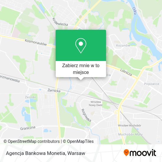 Mapa Agencja Bankowa Monetia