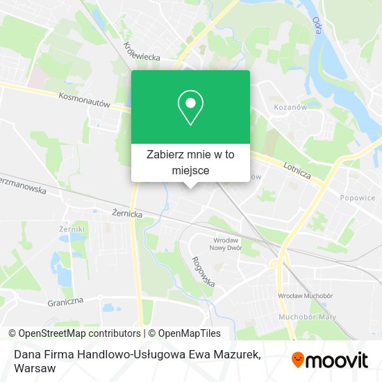 Mapa Dana Firma Handlowo-Usługowa Ewa Mazurek