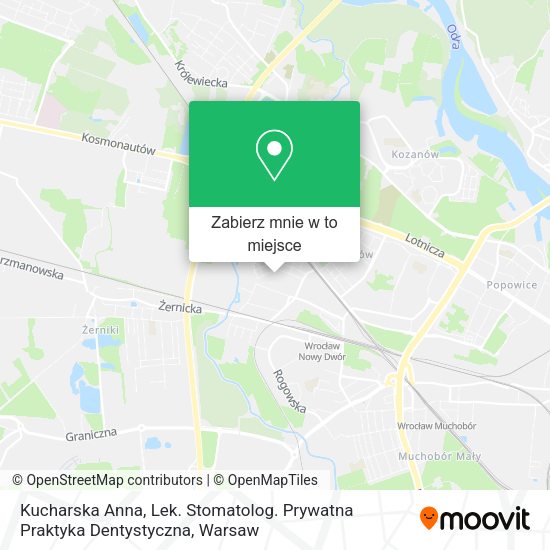 Mapa Kucharska Anna, Lek. Stomatolog. Prywatna Praktyka Dentystyczna