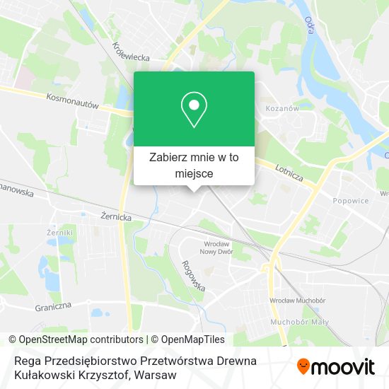 Mapa Rega Przedsiębiorstwo Przetwórstwa Drewna Kułakowski Krzysztof