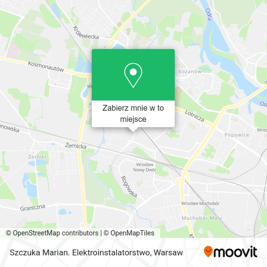 Mapa Szczuka Marian. Elektroinstalatorstwo