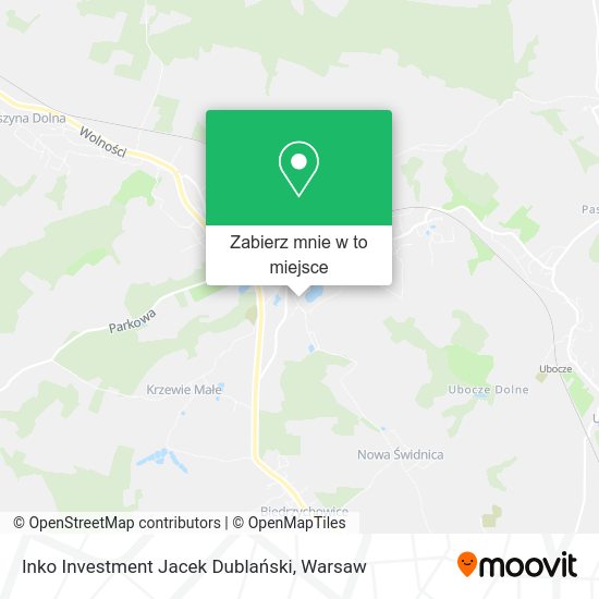 Mapa Inko Investment Jacek Dublański