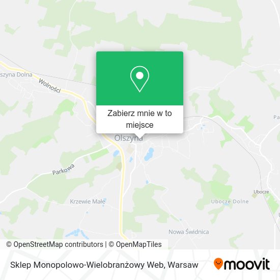 Mapa Sklep Monopolowo-Wielobranżowy Web