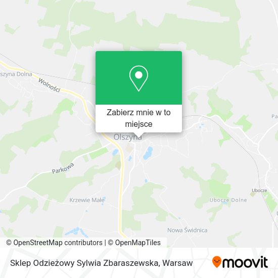 Mapa Sklep Odzieżowy Sylwia Zbaraszewska