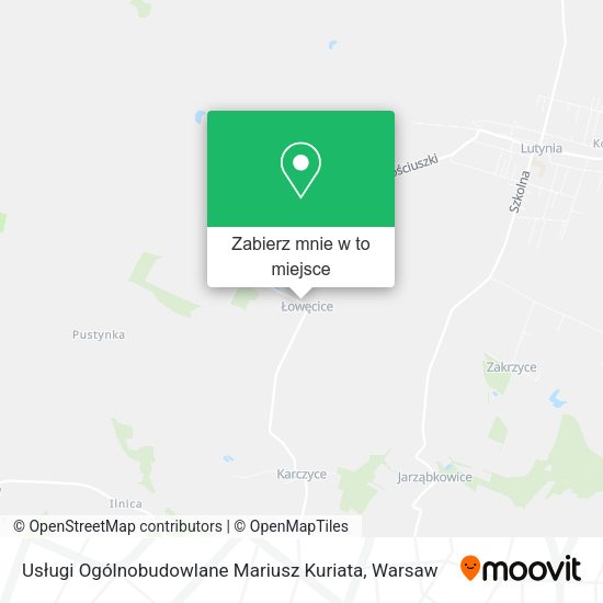 Mapa Usługi Ogólnobudowlane Mariusz Kuriata