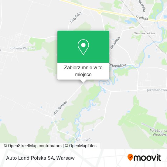 Mapa Auto Land Polska SA