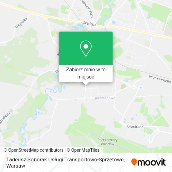 Mapa Tadeusz Soborak Usługi Transportowo-Sprzętowe