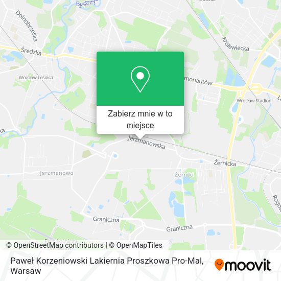 Mapa Paweł Korzeniowski Lakiernia Proszkowa Pro-Mal