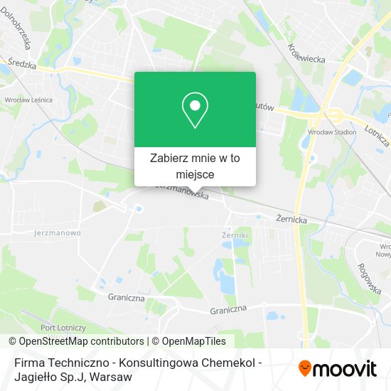 Mapa Firma Techniczno - Konsultingowa Chemekol - Jagiełło Sp.J