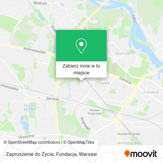 Mapa Zaproszenie do Życia. Fundacja