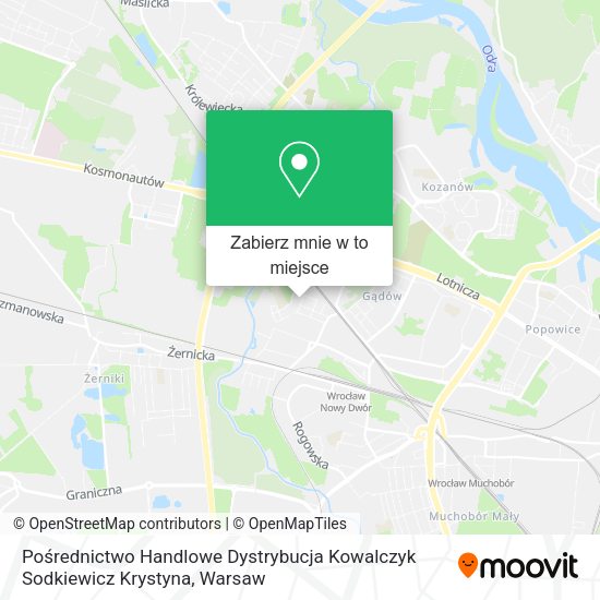 Mapa Pośrednictwo Handlowe Dystrybucja Kowalczyk Sodkiewicz Krystyna