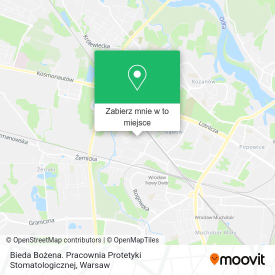 Mapa Bieda Bożena. Pracownia Protetyki Stomatologicznej