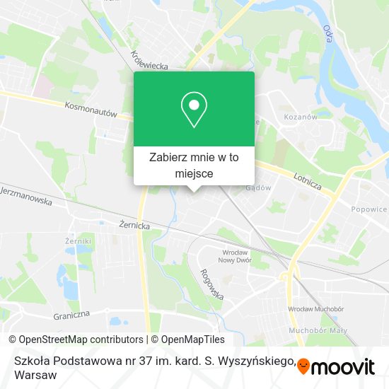 Mapa Szkoła Podstawowa nr 37 im. kard. S. Wyszyńskiego