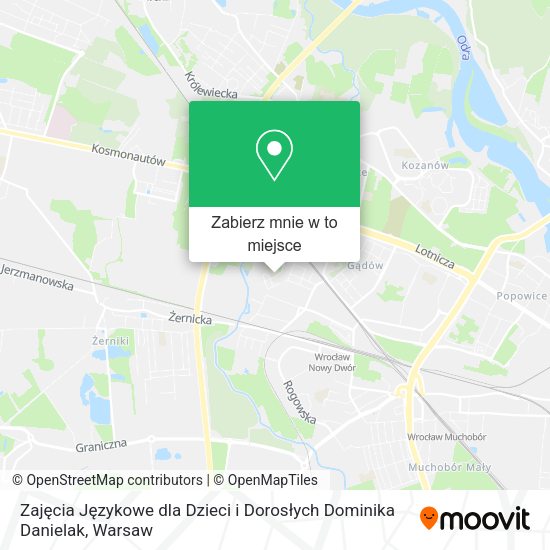 Mapa Zajęcia Językowe dla Dzieci i Dorosłych Dominika Danielak