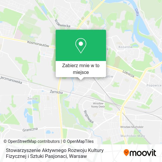 Mapa Stowarzyszenie Aktywnego Rozwoju Kultury Fizycznej i Sztuki Pasjonaci