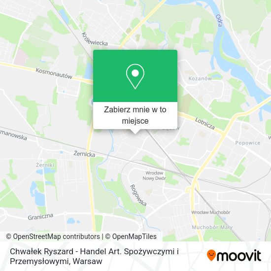 Mapa Chwałek Ryszard - Handel Art. Spożywczymi i Przemysłowymi