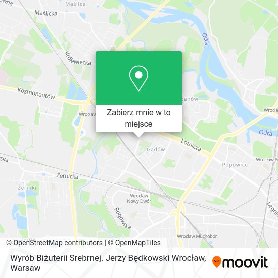 Mapa Wyrób Biżuterii Srebrnej. Jerzy Będkowski Wrocław