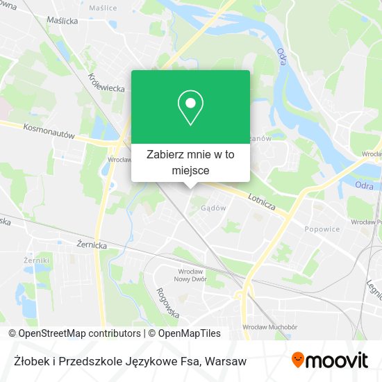 Mapa Żłobek i Przedszkole Językowe Fsa