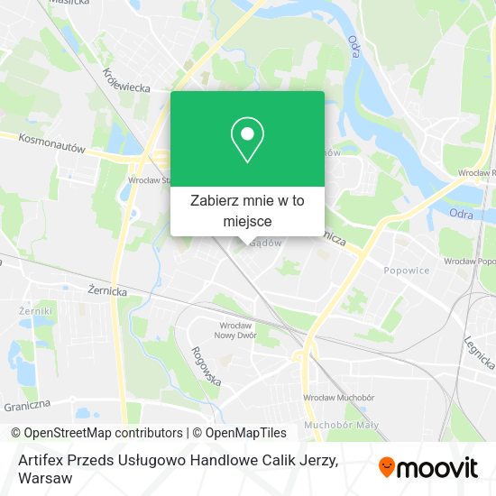 Mapa Artifex Przeds Usługowo Handlowe Calik Jerzy