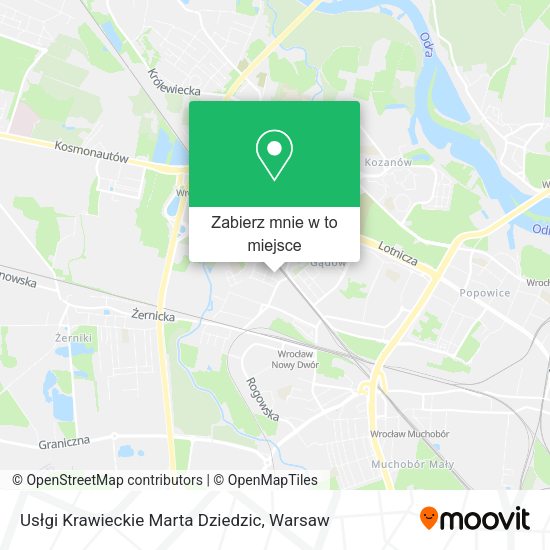 Mapa Usłgi Krawieckie Marta Dziedzic