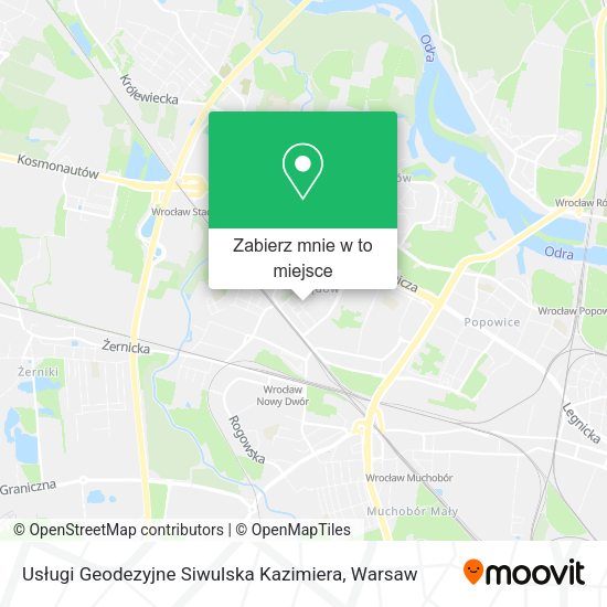 Mapa Usługi Geodezyjne Siwulska Kazimiera