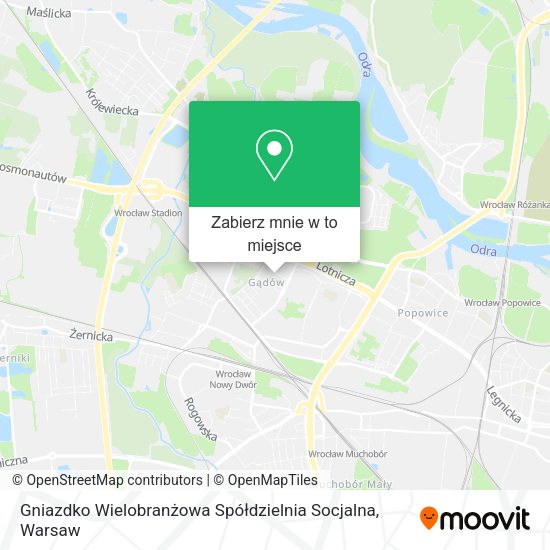 Mapa Gniazdko Wielobranżowa Spółdzielnia Socjalna