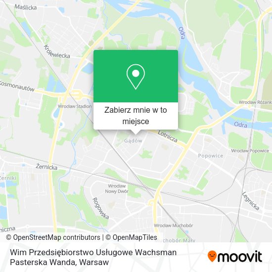 Mapa Wim Przedsiębiorstwo Usługowe Wachsman Pasterska Wanda