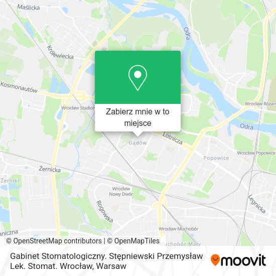 Mapa Gabinet Stomatologiczny. Stępniewski Przemysław Lek. Stomat. Wrocław