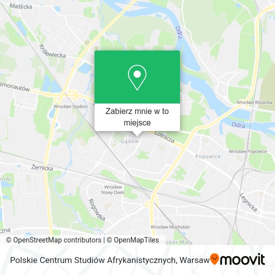 Mapa Polskie Centrum Studiów Afrykanistycznych