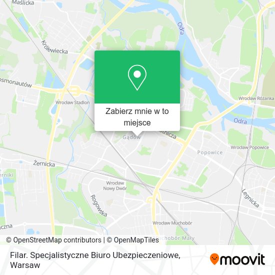 Mapa Filar. Specjalistyczne Biuro Ubezpieczeniowe