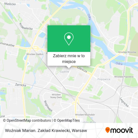 Mapa Woźniak Marian. Zakład Krawiecki