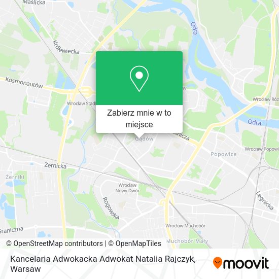 Mapa Kancelaria Adwokacka Adwokat Natalia Rajczyk