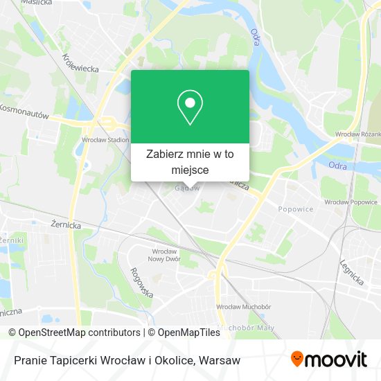 Mapa Pranie Tapicerki Wrocław i Okolice