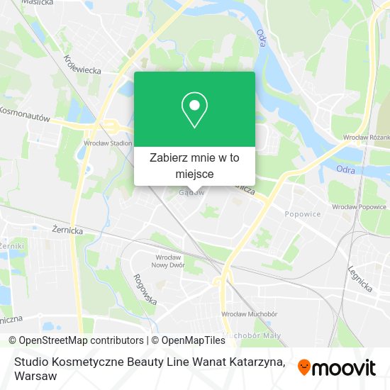 Mapa Studio Kosmetyczne Beauty Line Wanat Katarzyna