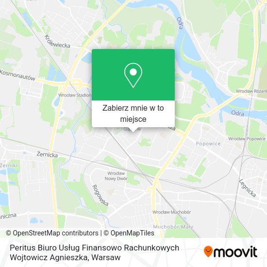 Mapa Peritus Biuro Usług Finansowo Rachunkowych Wojtowicz Agnieszka