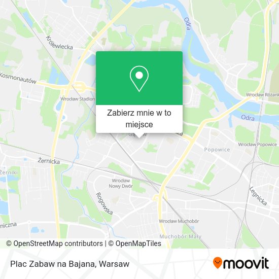 Mapa Plac Zabaw na Bajana