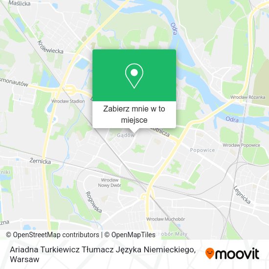 Mapa Ariadna Turkiewicz Tłumacz Języka Niemieckiego