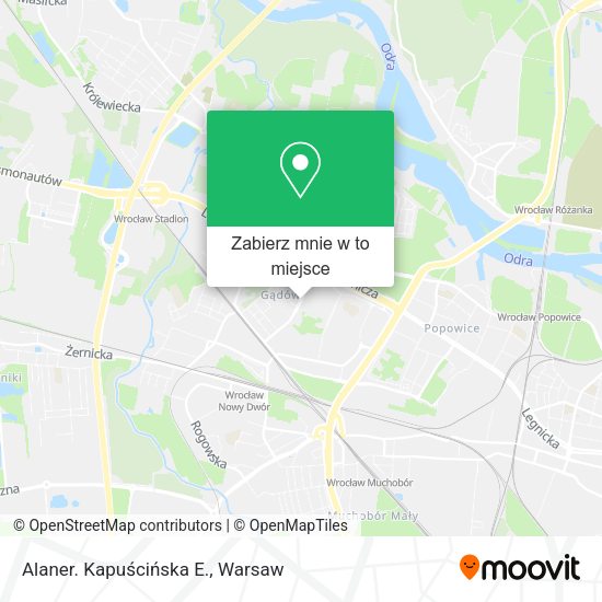 Mapa Alaner. Kapuścińska E.