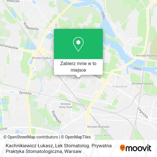 Mapa Kachnikiewicz Łukasz, Lek Stomatolog. Prywatna Praktyka Stomatologiczna