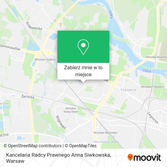 Mapa Kancelaria Radcy Prawnego Anna Siwkowska