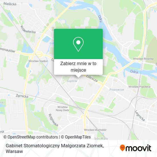 Mapa Gabinet Stomatologiczny Malgorzata Ziomek