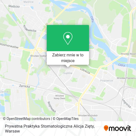 Mapa Prywatna Praktyka Stomatologiczna Alicja Zięty