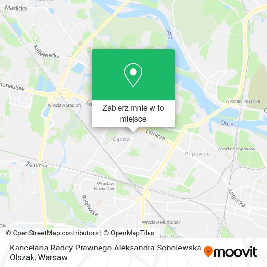 Mapa Kancelaria Radcy Prawnego Aleksandra Sobolewska Olszak